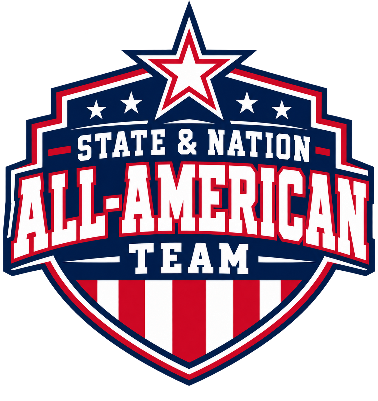 State & Nation All-American Team shield